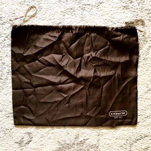 Large silky brown Coach dust bag